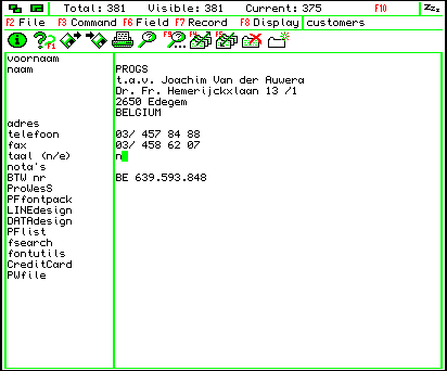 DATAdesign screen shot